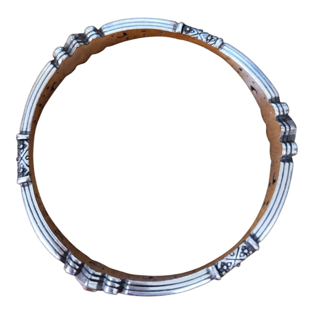 Brighton Zoe clear Swarovski crystal‎ silverplated bangle bracelet